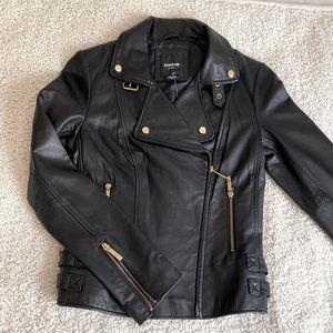 Bebe Leather black cute jacket. XS size.